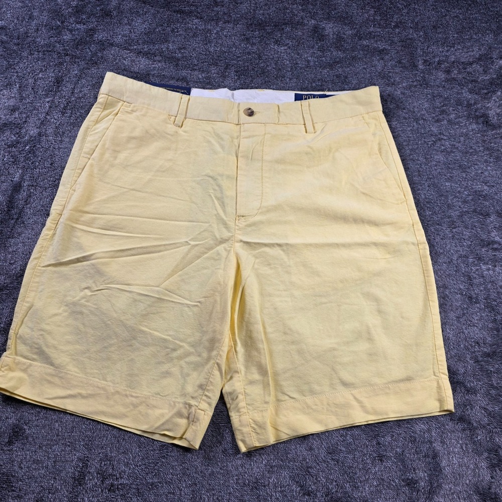 Polo Ralph Lauren Classic Fit Newport Shorts Mens 33 Buttercream Yellow